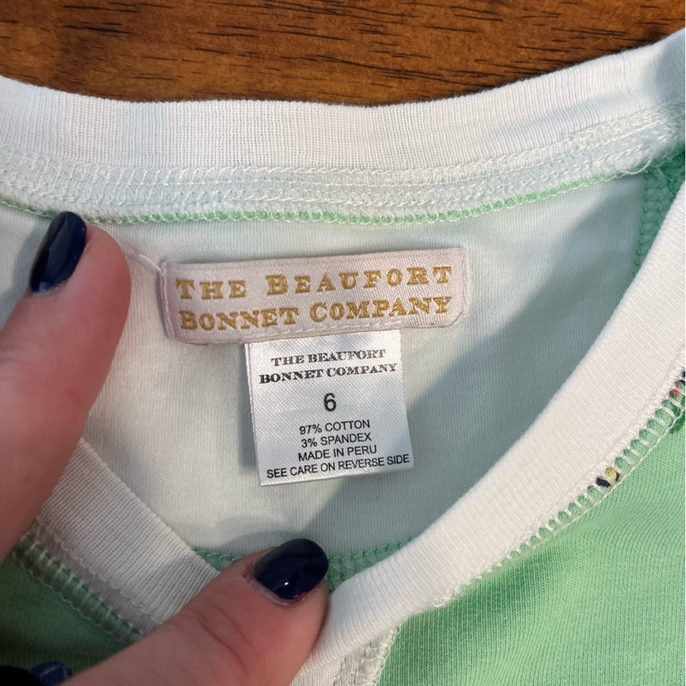 The Beaufort Bonnet Co Green Cassidy Comfy Sweatshirt Animal Cricket size 6 - Picture 2 of 6